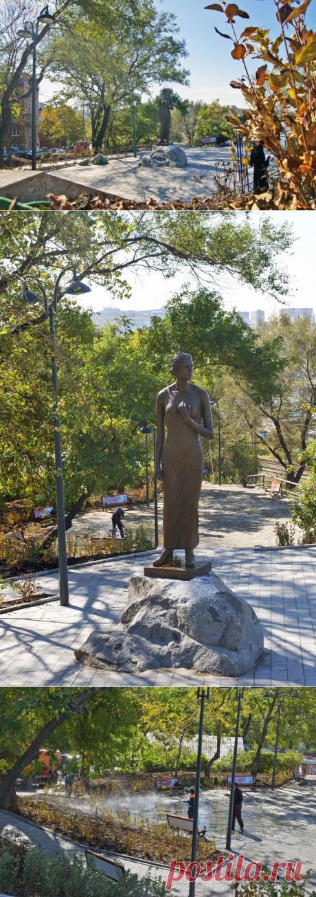 Скульптуру Катюши установили в сквере Моргородка во Владивостоке. Последние новости Владивостока на PrimaMedia