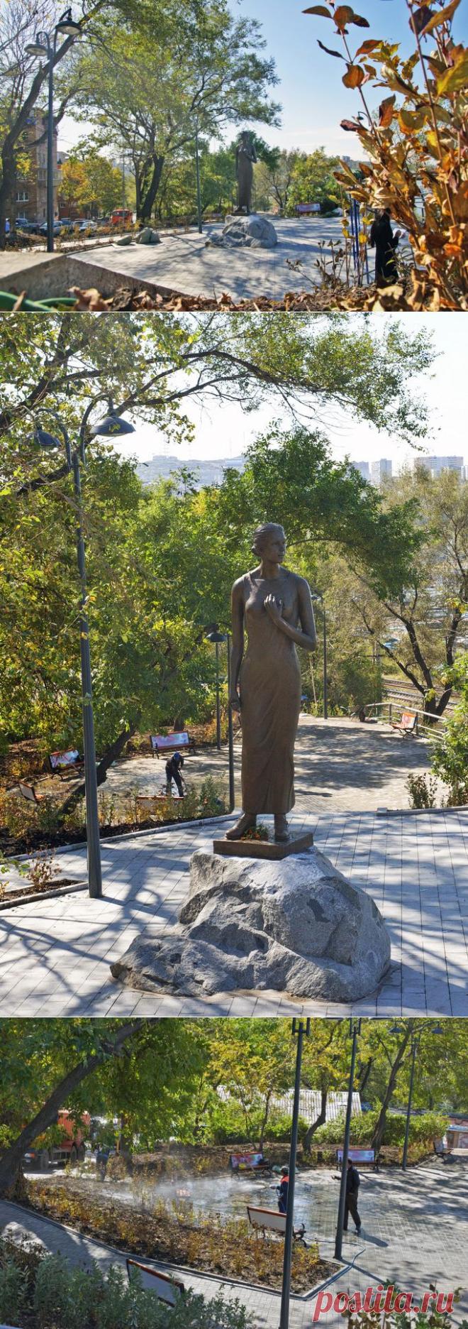 Скульптуру Катюши установили в сквере Моргородка во Владивостоке. Последние новости Владивостока на PrimaMedia