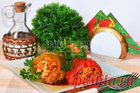 Рецепт фаршированного перца с фаршем и рисом, пошаговые фото | Все Блюда