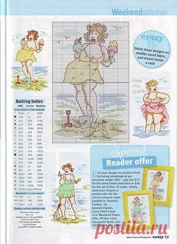 Очаровательные толстушки. Вышивка