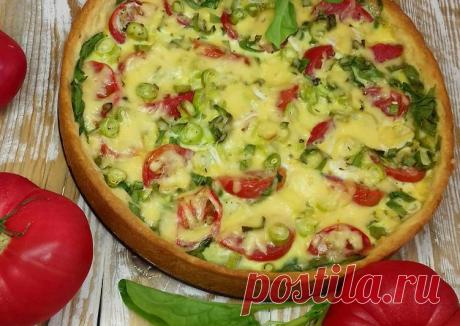 Киш с помидорами и шпинатом - пошаговый рецепт с фото. Автор рецепта Лёля 🍰 @la_mousse_astra . - Cookpad