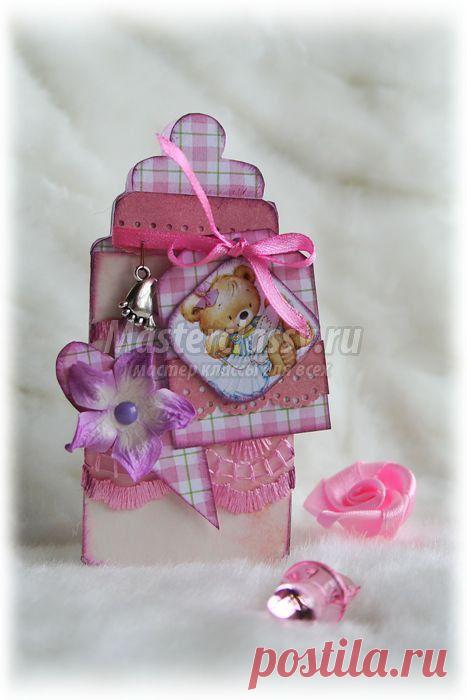 Открытка для новорожденной своими руками. Мастер-класс