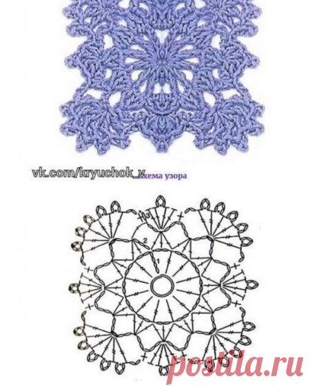 Красивые мотивы крючком