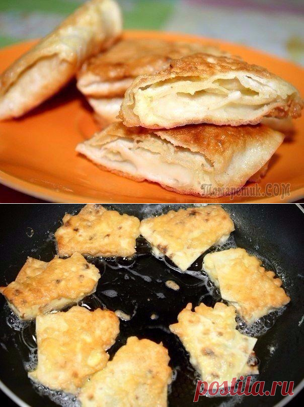 Лаваш, жареный с сыром