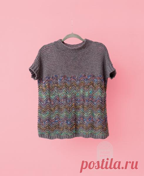 Пуловер с волнистым узором: схема вязания, подробная инструкция, описание на сайте «Люди вяжут»
