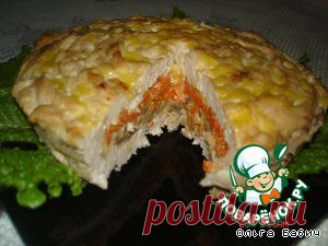 Мясной пирог "Чайная роза" - кулинарный рецепт
