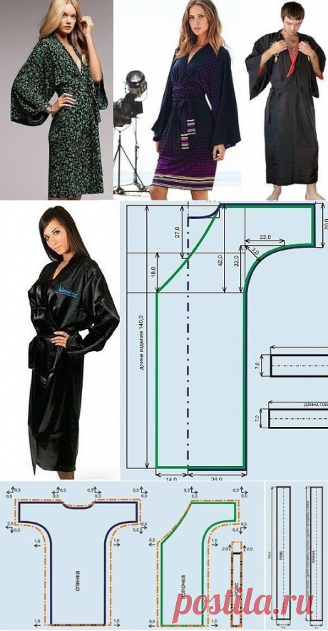 Стильное кимоно своими руками (Шитье и крой) | Журнал Вдохновение Рукодельницы
