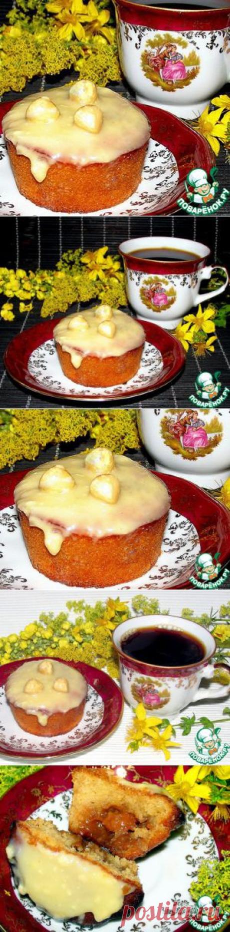 Кексы с конфетами "Коровка" - кулинарный рецепт