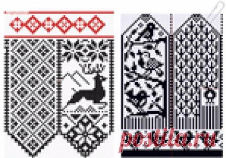 Жаккард спицами: зимнее настроение