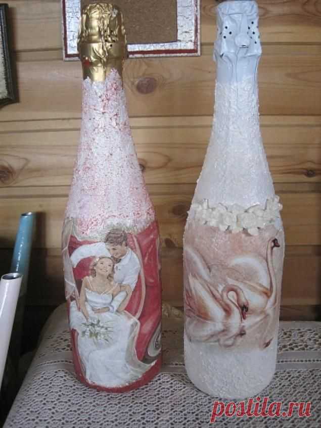 Бутылка в шубке))) - Ярмарка Мастеров - ручная работа, handmade