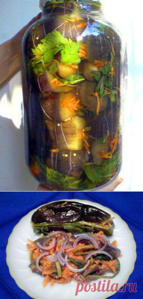 баклажаны с морковкой..