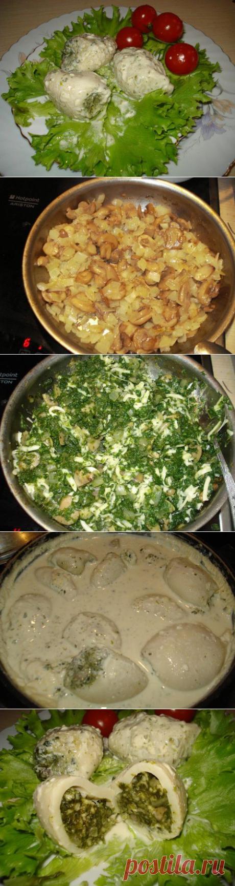 Кальмары фаршированные - "потенциально-весенние")))))) | Четыре вкуса