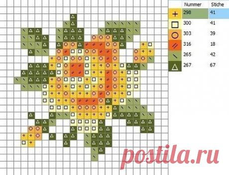 Подборка схем с цветочным настроением
