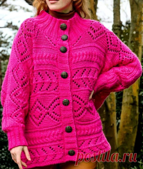 Вязание кардигана спицами: как связать себе уютное убежище от тревог | Вязание идеи для вдохновения | Дзен