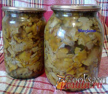 Мамины маринованные лисички рецепт с фото