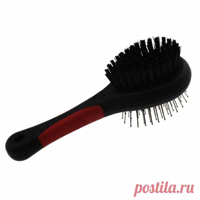 Купить щетка расческа массажная двусторонняя для собак и кошек по низкой цене с доставкой