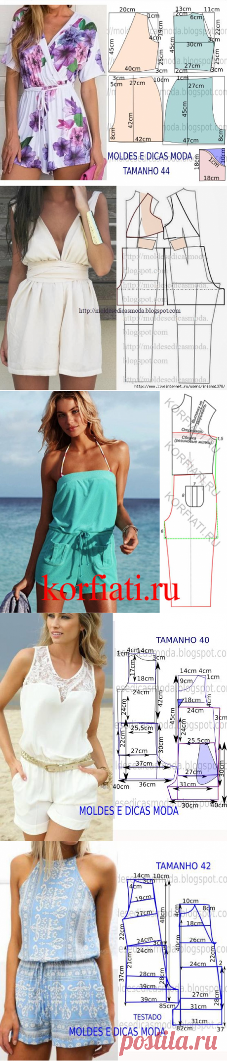 Шьем красивые летние комбинезоны