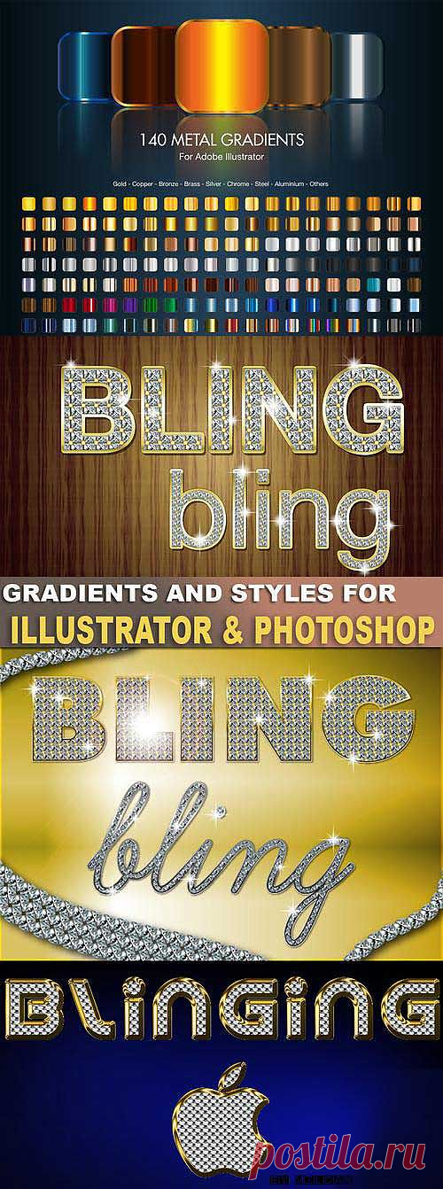 Стили и градиенты для Adobe Illustrator и Adobe photoshop - 20 Октября 2012 - DiZona - все для дизайна