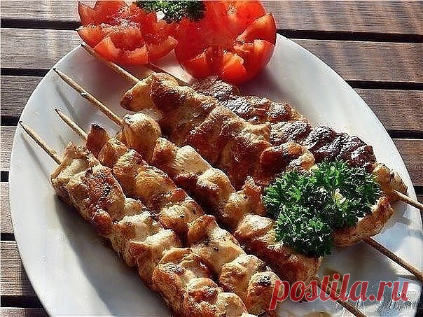 Шашлык из курицы в духовке » В сети – себя просвети! - Развлекательный портал!