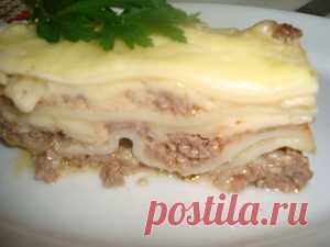 Лазанья с мясом, тесто для лазаньи. рецепт с фотографиями