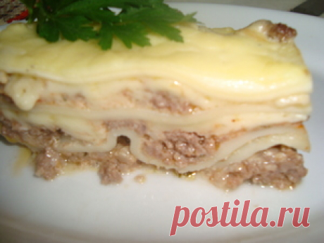 Лазанья с мясом, тесто для лазаньи. рецепт с фотографиями