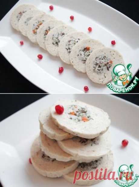 Куриный рулет с рисом - кулинарный рецепт