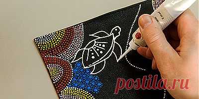 Точечная роспись контурами для начинающих - Мастер-класс