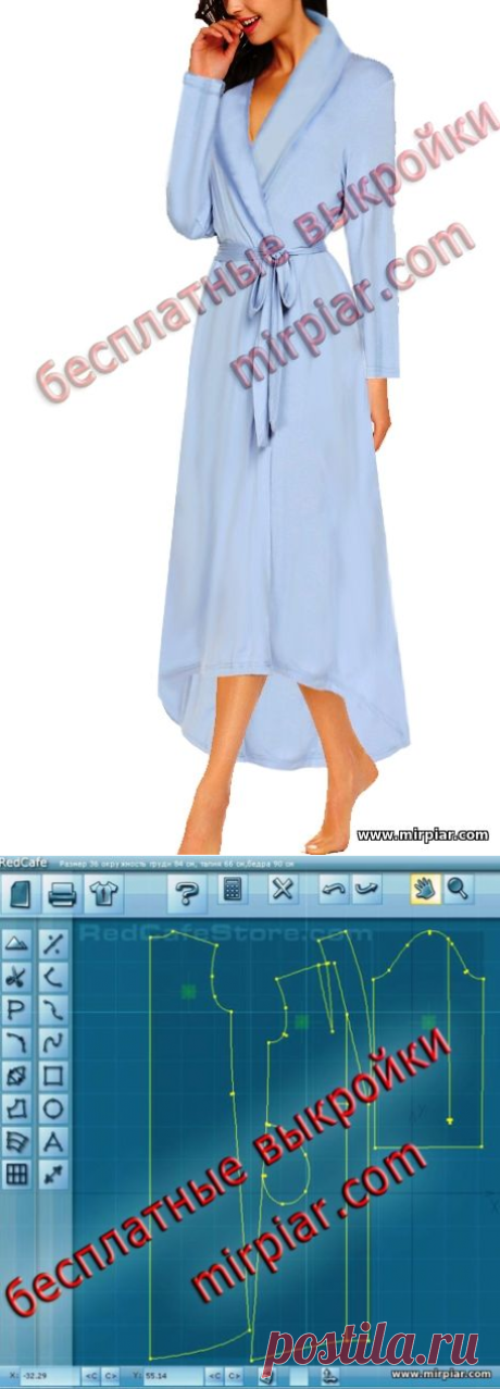 pattern sewing, женский халат, шитье, белье, выкройки белья, lingerie, выкройка халата, выкройка, шитье, выкройки бесплатно, free pattern, готовые выкройки, выкройки скачать
