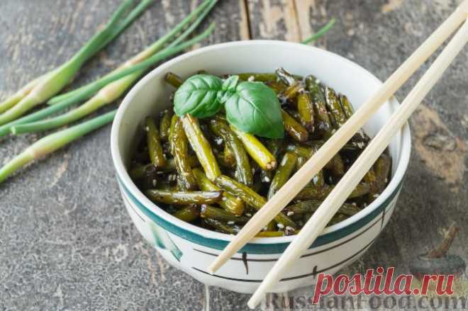 Рецепт: Чесночные стрелки по-корейски на RussianFood.com