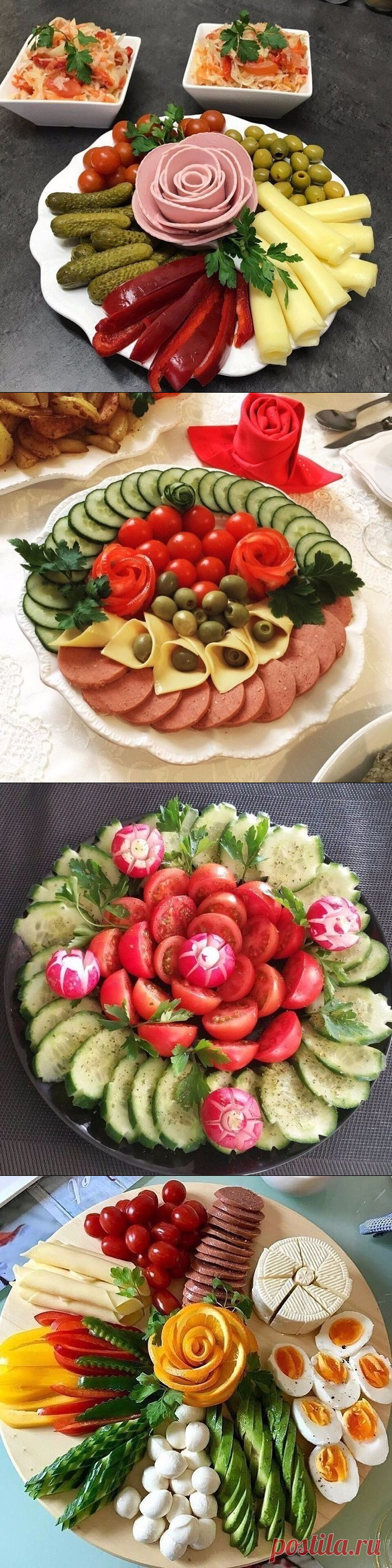 Красивые идеи для оформления нарезки