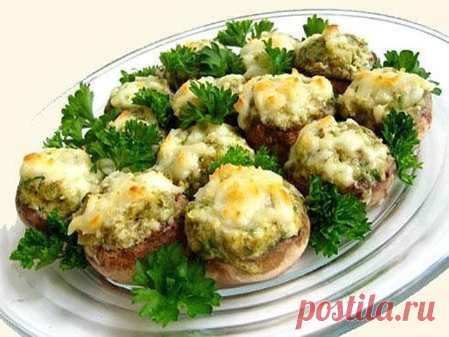 Закуска в шляпках шампиньонов. Вкуснотища! » Женский Мир