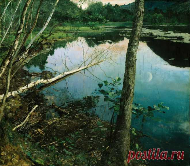 Eilif Peterssen (1852−1928) — Летняя ночь, 1886 год