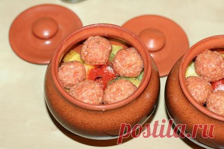 Фрикадельки в горшочке — Мой садочек