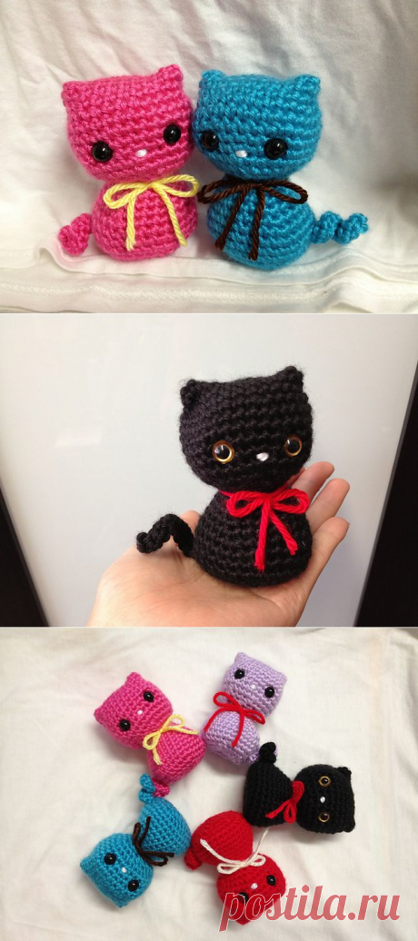 Кот амигуруми.