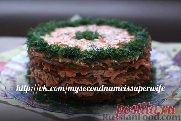 Рецепт: Печеночный торт на RussianFood.com