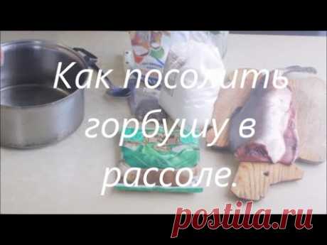 Как посолить горбушу в рассоле