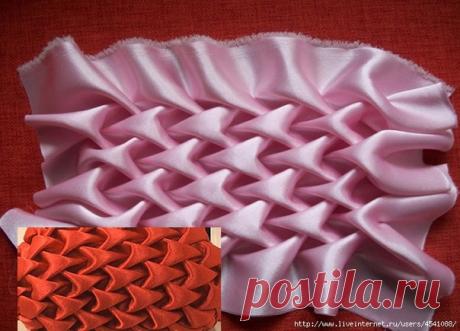 Буф "Чешуя"
Здесь играет большую роль ткань, которую Вы будете использовать. Она должна быть как минимум блестящая, а еще лучше ей переливаться несколькими цветами, тогда вообще получится волшебно.