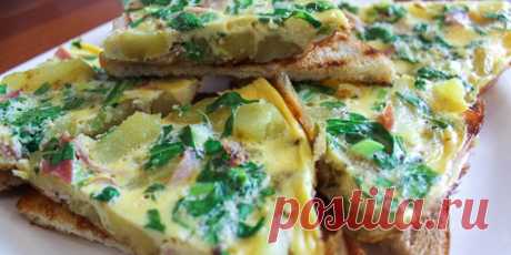Омлет с картофелем, ветчиной и шпинатом : Овощные блюда : Кулинария : Subscribe.Ru