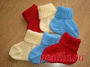 Вяжем детские носочки - Ярмарка Мастеров - ручная работа, handmade