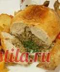 Праздничная фаршированная курица