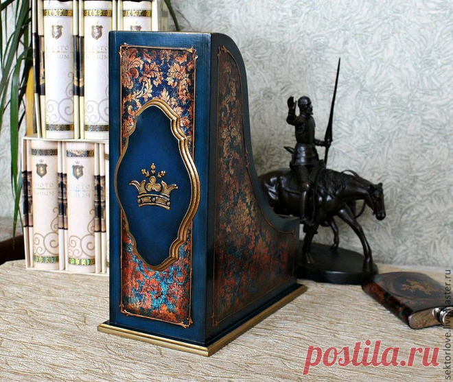 Мастер декупажа - Елена Олейникова. "...в синих тонах"