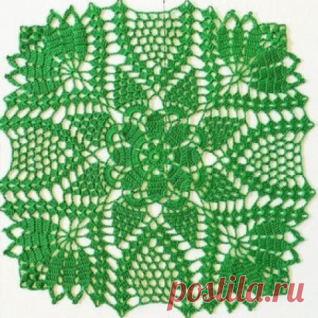 Салфетки крючком схемы - МирТесен