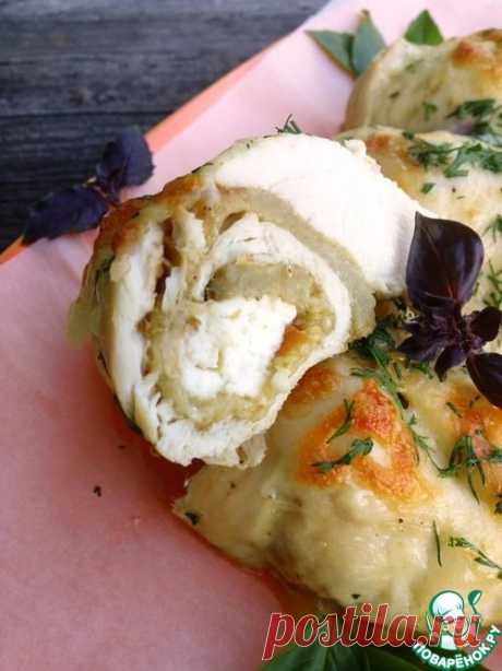 Куриные рулетики с баклажаном и сыром - кулинарный рецепт