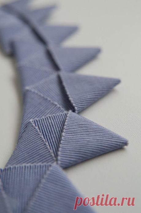(89) Ribbon fold | sewing/couture inspiration