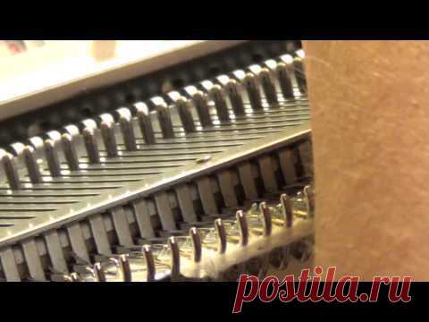 Фестончатый подгиб на одной фонтуре вязальной машины