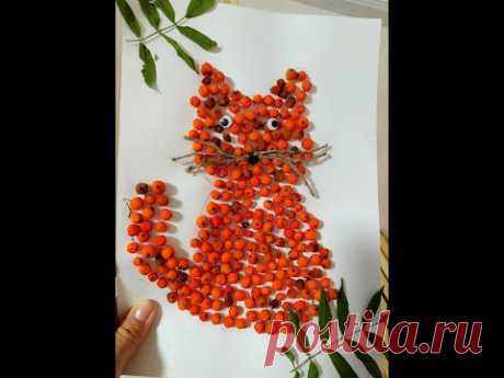 Осенние поделки с детьми. Поделки из рябины