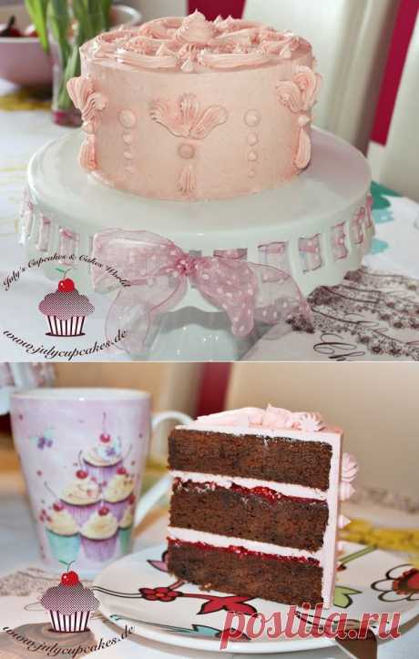 "Шоколадный торт с малиной"