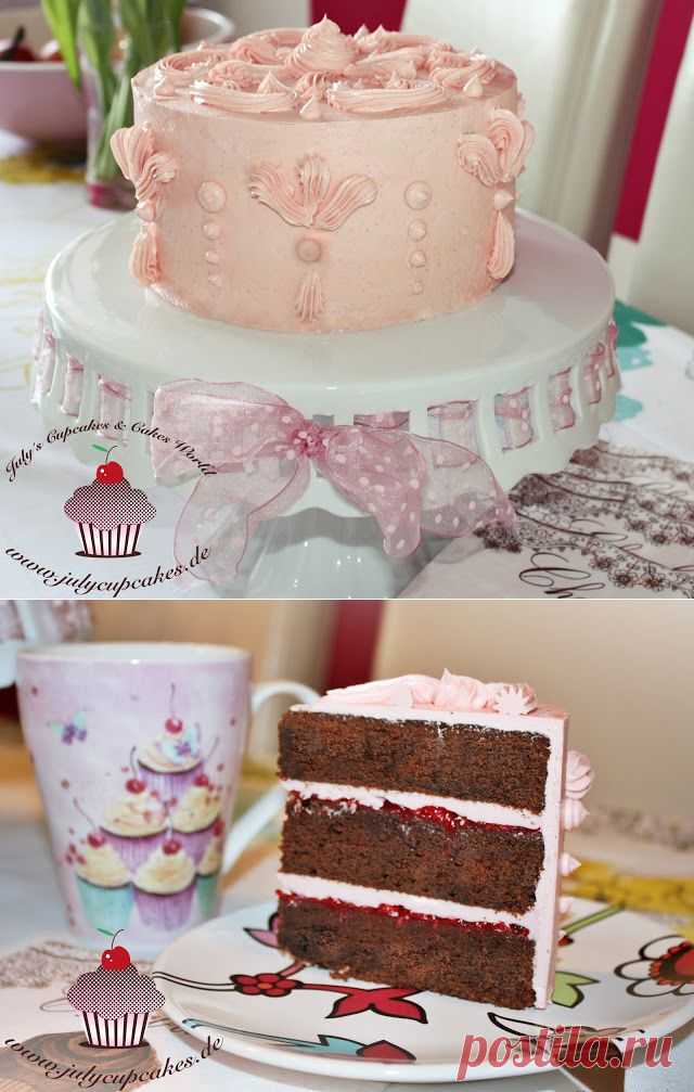 "Шоколадный торт с малиной"