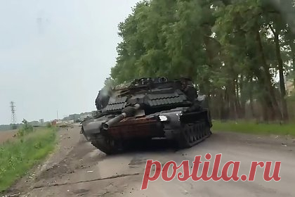 Колонна подбитых Abrams в Сумской области попала на видео