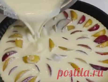 Известный заливной пирог клафути со сливой! — Золотые Рецепты